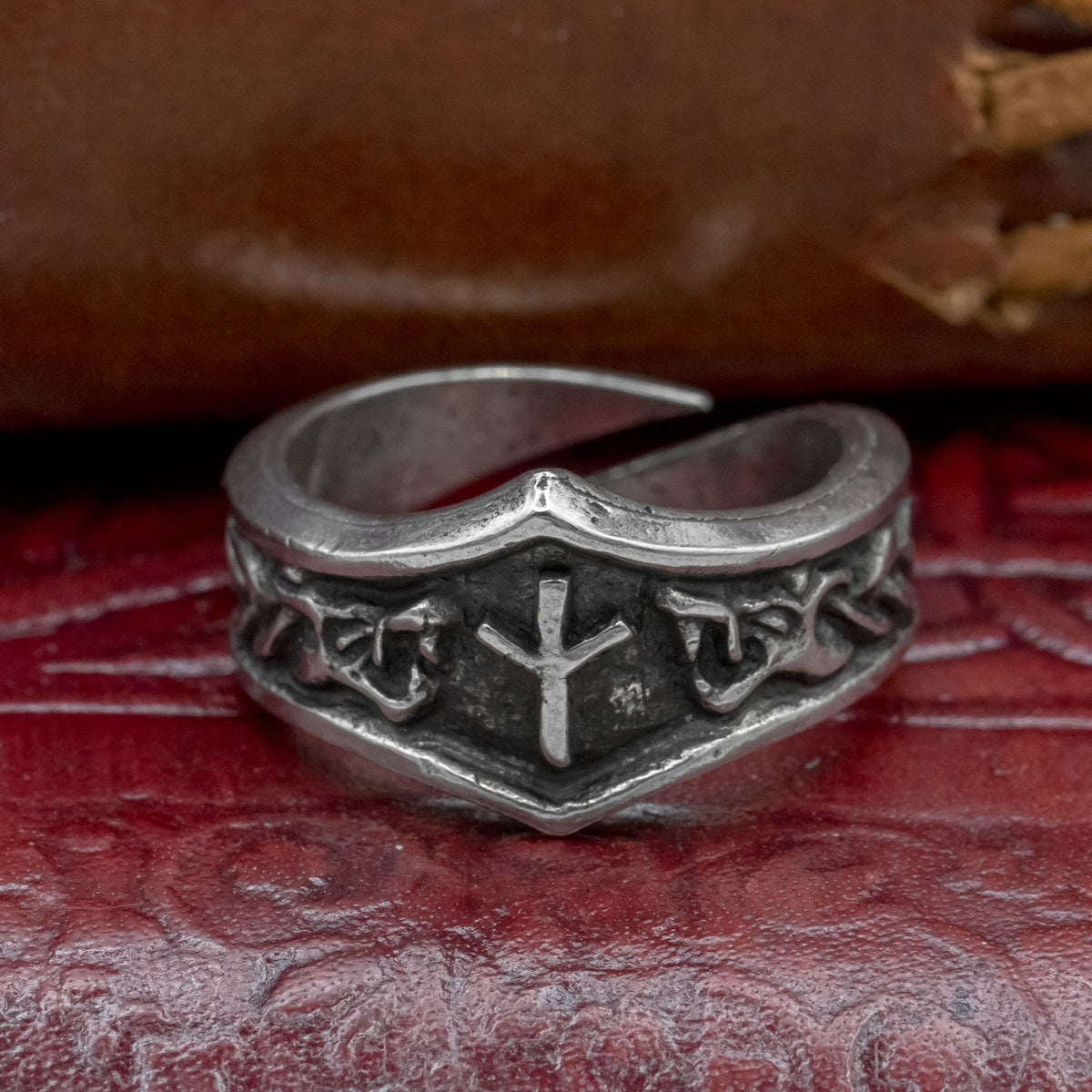 Algiz Rune Ring 