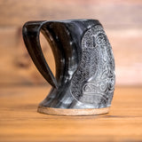 Thor's Hammer Carved Tankard