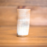 Horn Cup with Wood Base