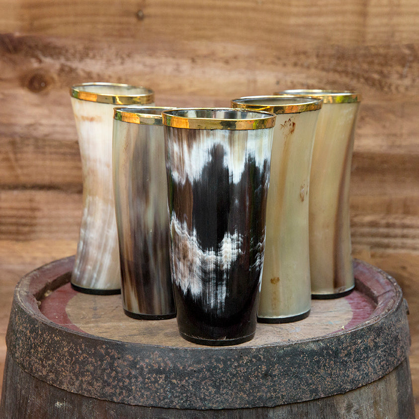 natural viking horn drinking cup hand crafted