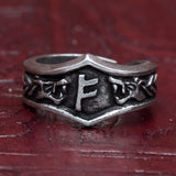 Fehu Asgard Pewter Rune Ring
