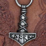 Pewter Thor's Hammer Mjölnir on chain