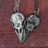 Huginn & Munnin Raven's Skull Pair
