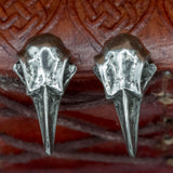 Huginn and Muninn Raven Stud Earrings