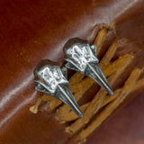 Huginn and Muninn Raven Stud Earrings
