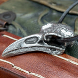 Helm of Awe (Ægishjálmr) Raven's Skull (Pewter & Leather)