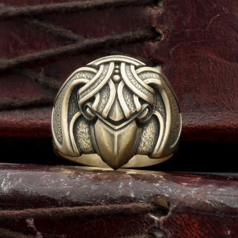 Bronze Raven Ring