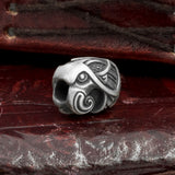 Silver Plated Bronze Raven Hair Bead
