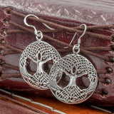 skullvikings viking norse 925 sterling silver tree of life yggdrasil earrings jewelry uk