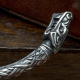 Sterling Silver Scandinavian Wolf Arm Ring