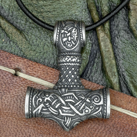Large Silver Plated Mjölnir (Thor's Hammer)