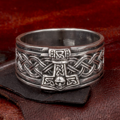 Sterling Silver Thor's Hammer ring