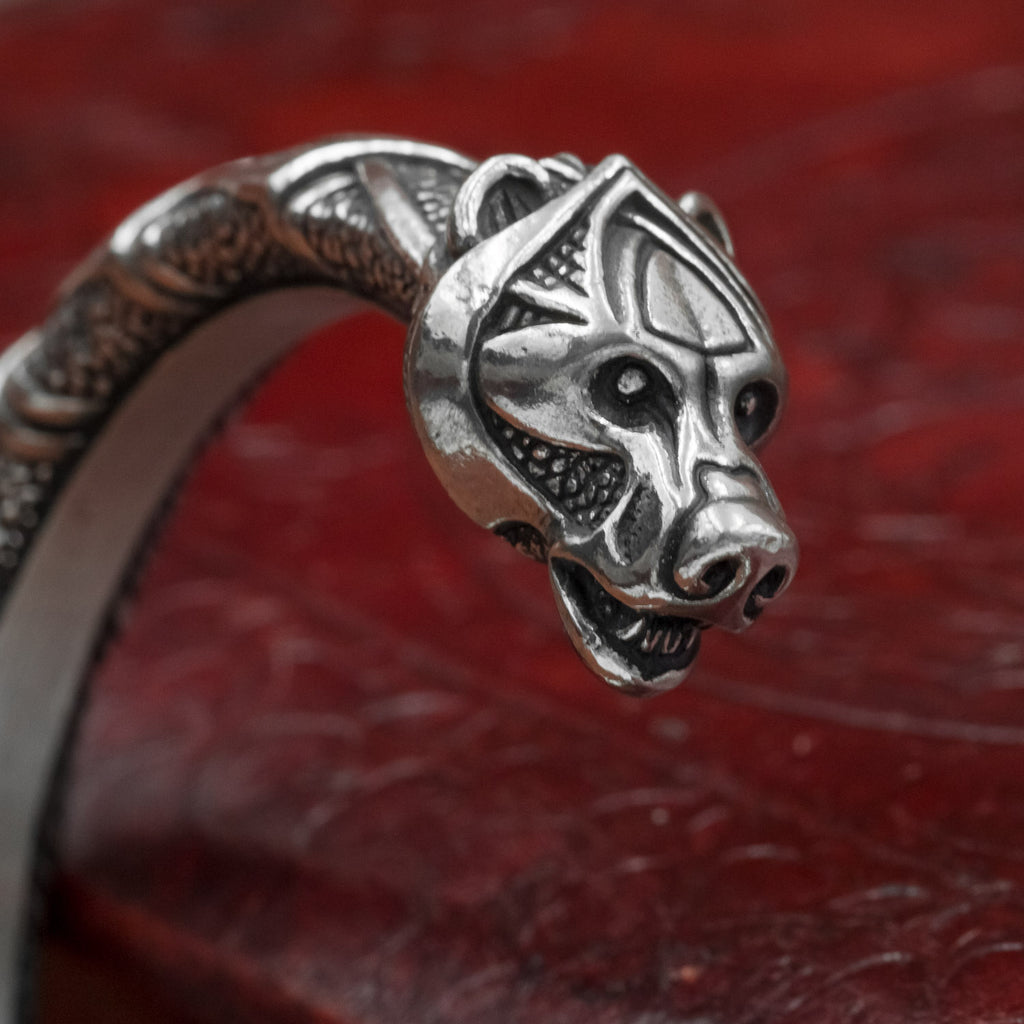 skullvikings viking norse larp larping berserker bear pewter arm ring armring torc torque bangle uk 