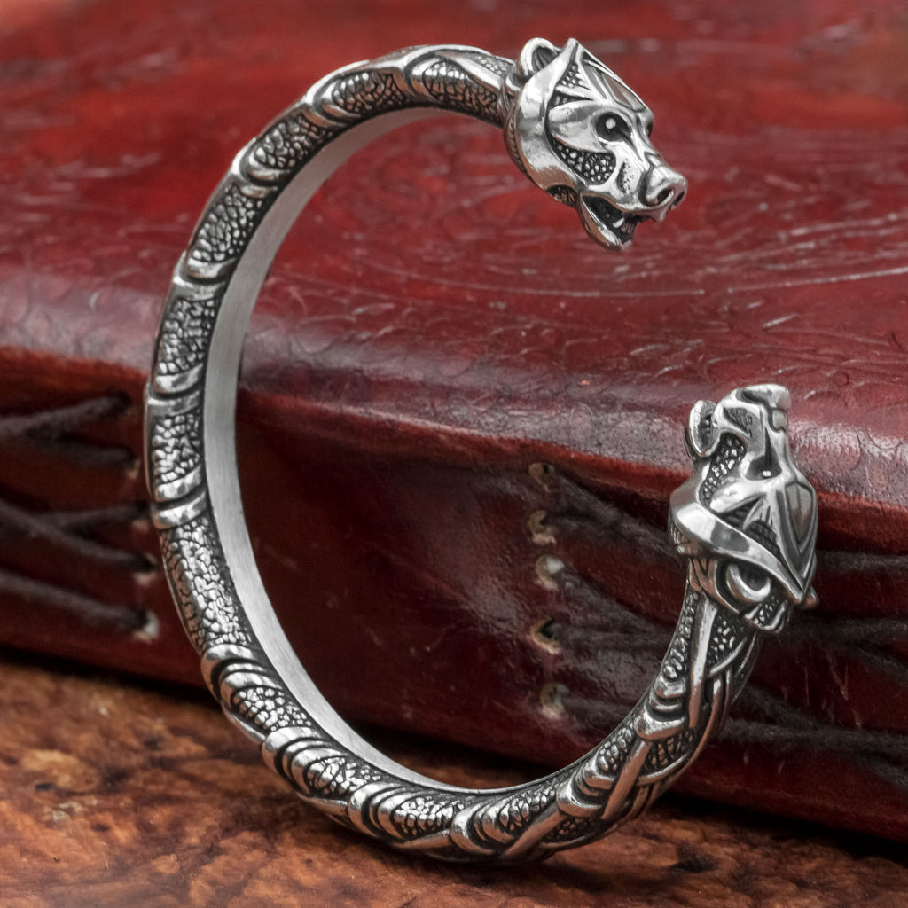 skullvikings viking norse larp larping berserker bear pewter arm ring armring torc torque bangle uk 