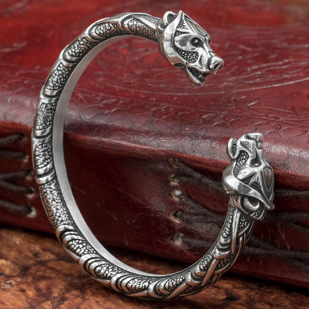 skullvikings viking norse larp larping berserker bear pewter arm ring armring torc torque bangle uk 