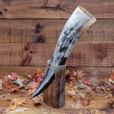 Drinking Horn + Horn Stand