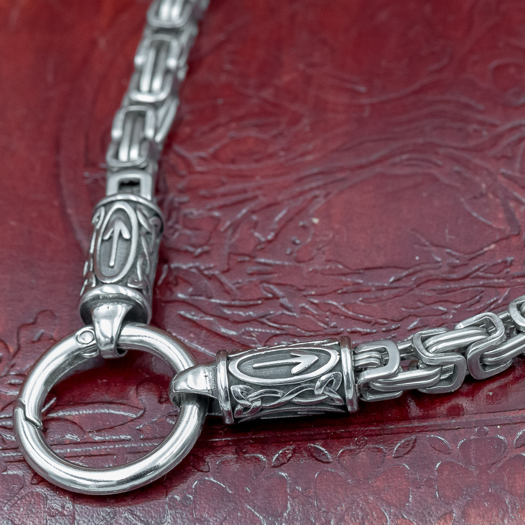 skullvikings viking larp norse larping hand made thors hammer pendant box chain uk