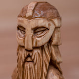 Tyr God Hand Carved Wood Statue