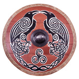 Huginn & Munnin Viking Shield with Rawhide Edge