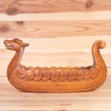 Drakkar Longship Carved Bowl