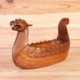 Drakkar Longship Carved Bowl