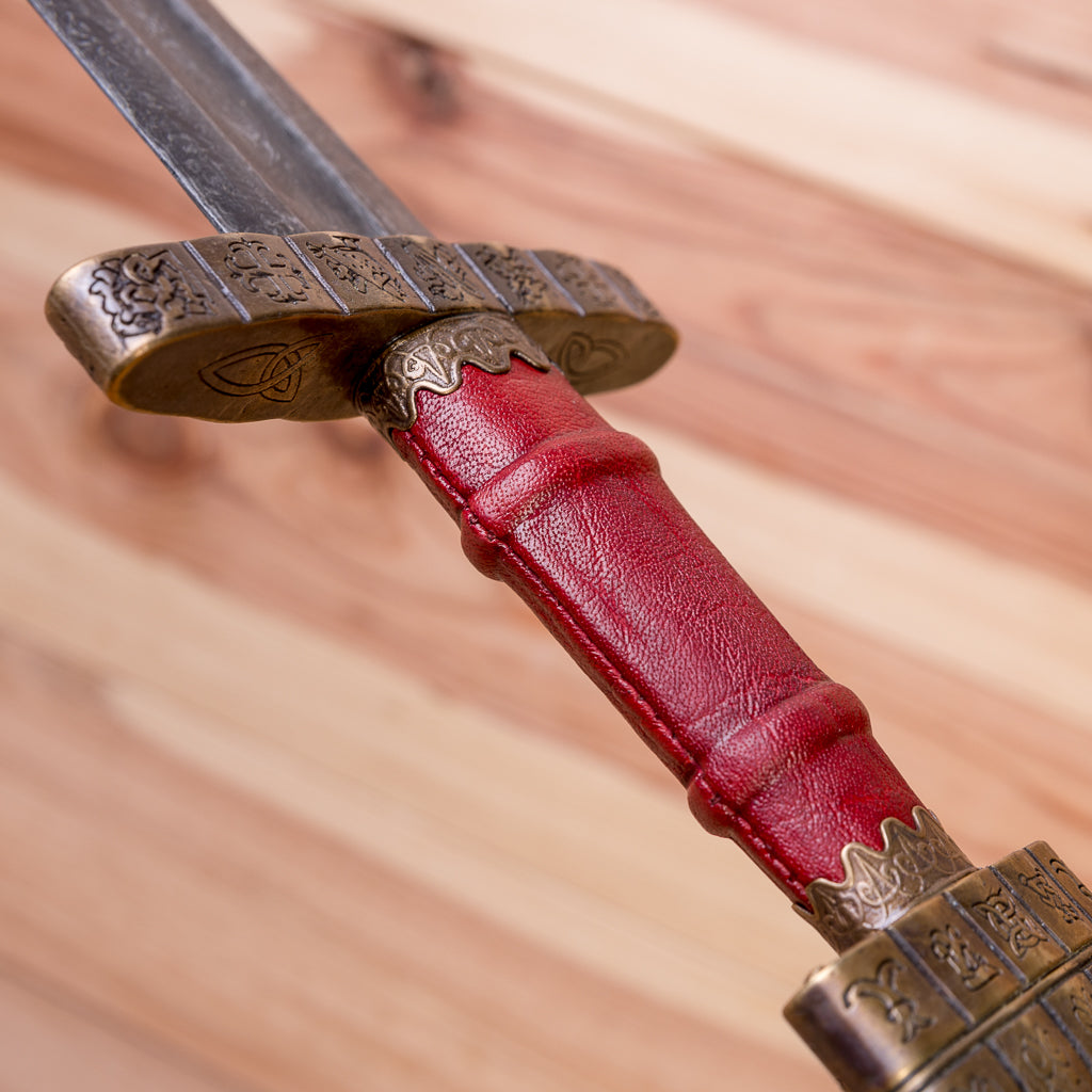 Medieval Viking Sword - 38" Handforged High Carbon Steel With Wooden Scabbard