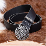 Split leather Shield Knot Belt and Buckle