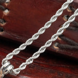 Stainless Steel Fenrir on Rope Chain