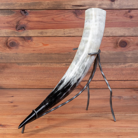 Drinking Horn with iron stand (XXL)