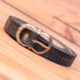 Knotwork Leather Belt (black or Brown)