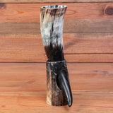 Rugged Drinking Horn + Horn Stand