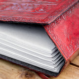 leather tree of life yggdrasill handmade journal notebook
