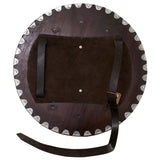 skullvikings viking round shield with steel fittings for reenactment display or larp