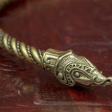 vikingnorse nordic larp skullvikings bronze serpent jormungand neck ring torc torque uk