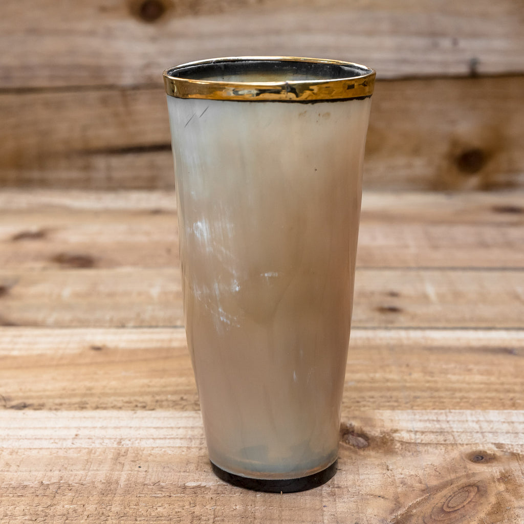 skullvikings norse larp larping game of thrones hand made gold brass rim cup uk