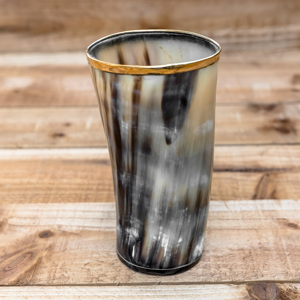 skullvikings norse larp larping game of thrones hand made gold brass rim cup uk