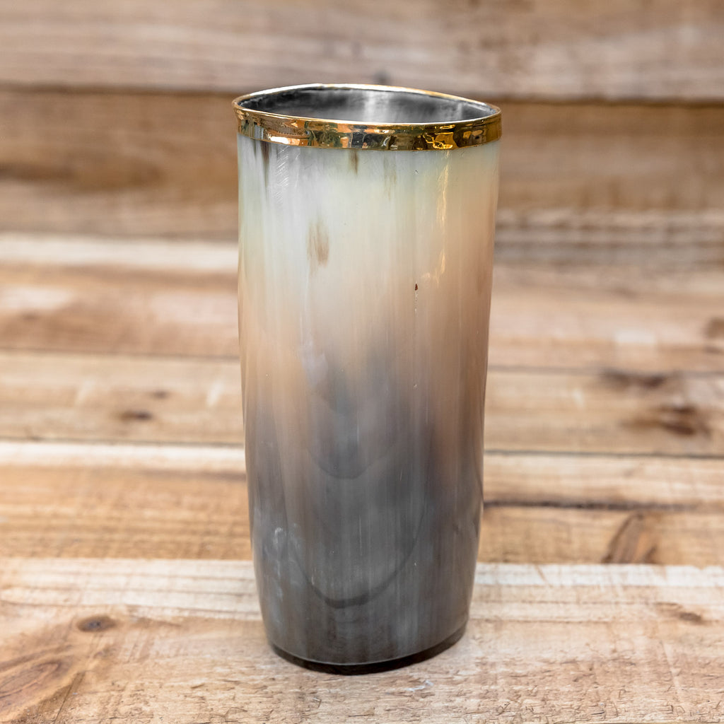 skullvikings norse larp larping game of thrones hand made gold brass rim cup uk