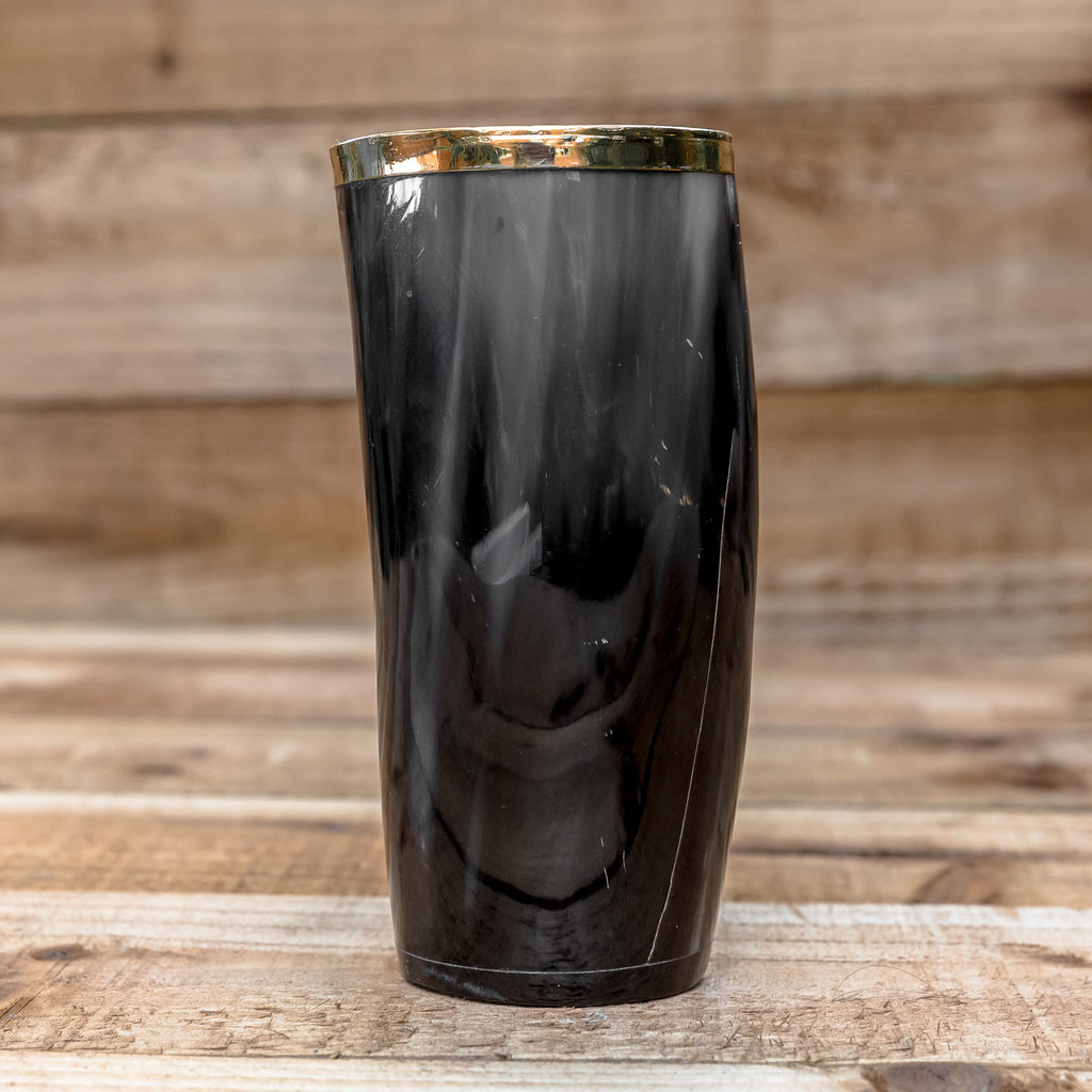 skullvikings norse larp larping game of thrones hand made gold brass rim cup uk