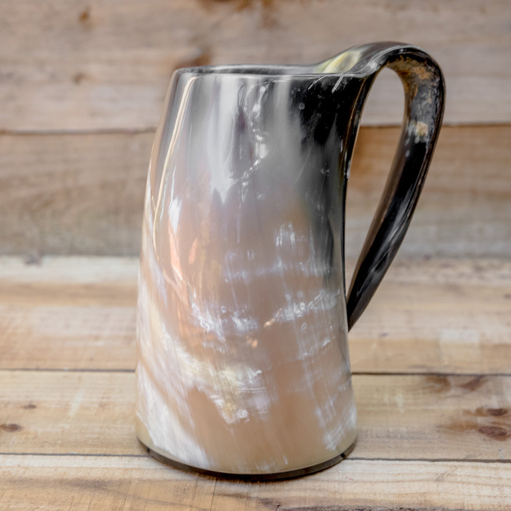 skullvikings viking norse larp larping game of thrones large polished hand made natural viking drinking horn tankard mug