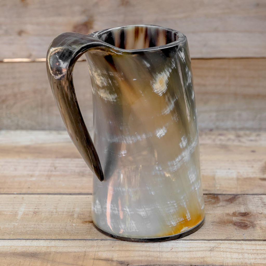 skullvikings viking norse larp larping game of thrones regular polished hand made natural viking drinking horn tankard mug