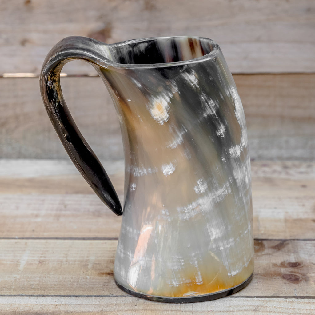 skullvikings viking norse larp larping game of thrones large polished hand made natural viking drinking horn tankard mug