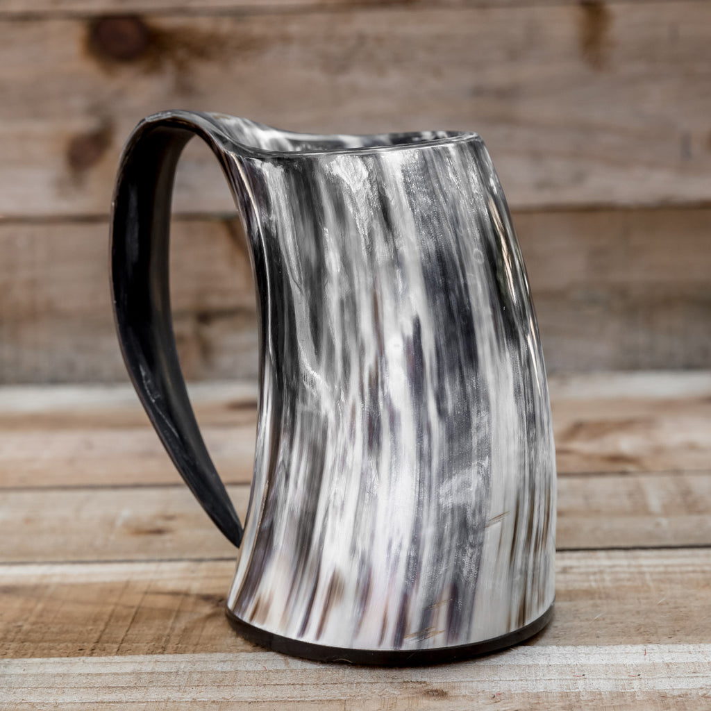 skullvikings viking norse larp larping game of thrones large polished hand made natural viking drinking horn tankard mug