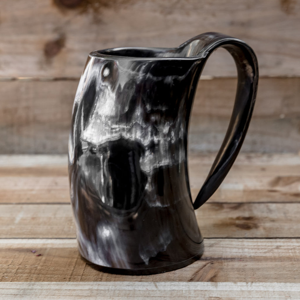 skullvikings viking norse larp larping game of thrones regular polished hand made natural viking drinking horn tankard mug