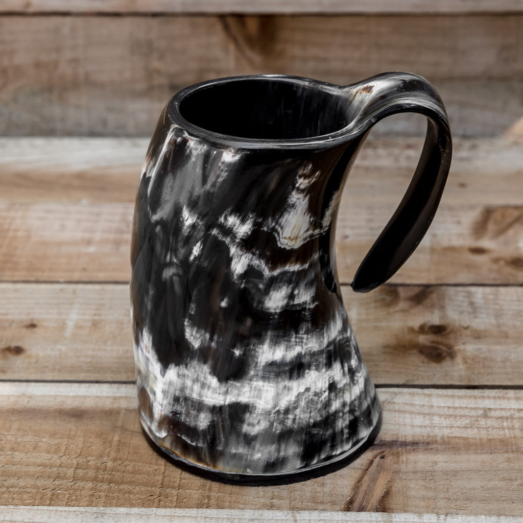 skullvikings viking norse larp larping game of thrones regular polished hand made natural viking drinking horn tankard mug