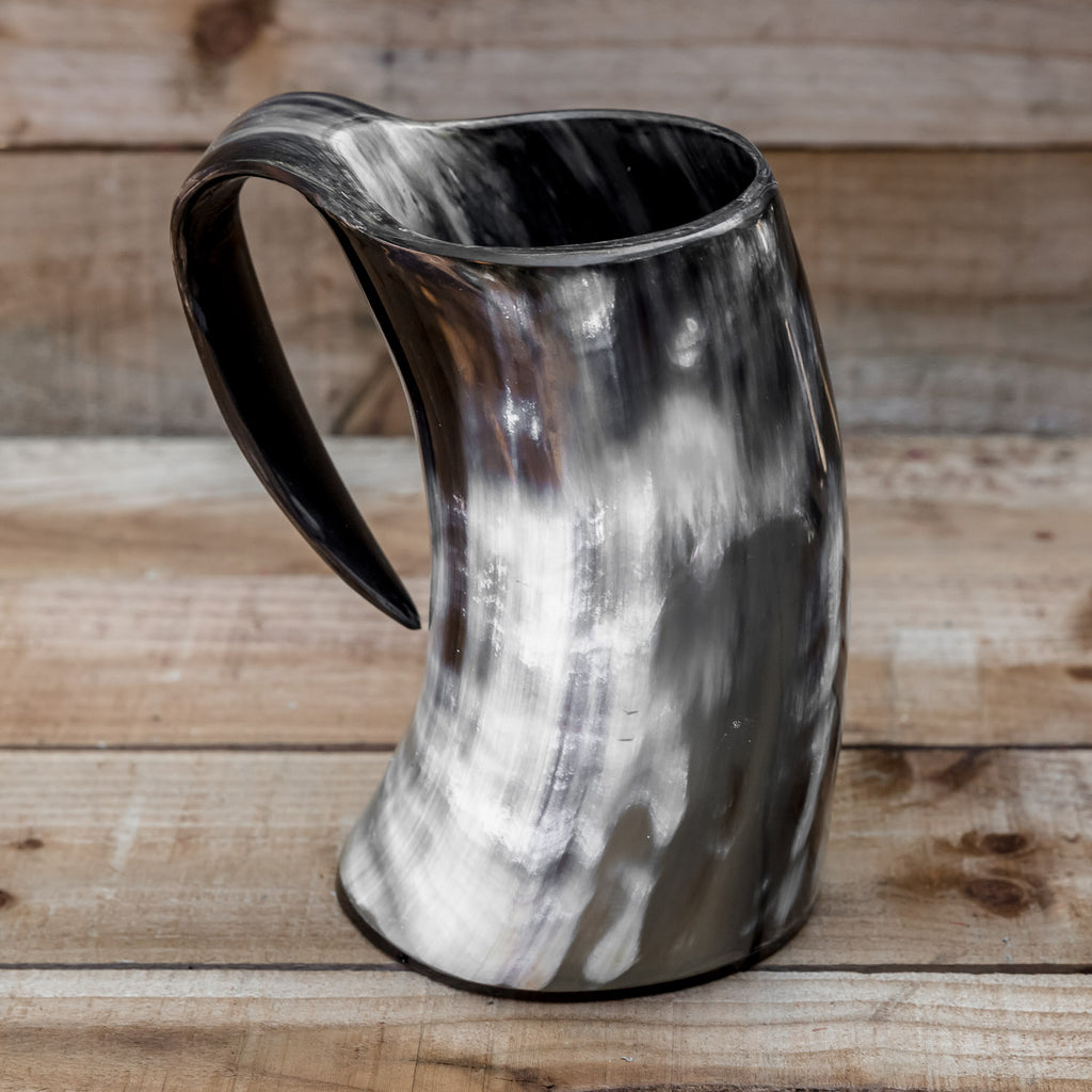 skullvikings viking norse larp larping game of thrones large polished hand made natural viking drinking horn tankard mug