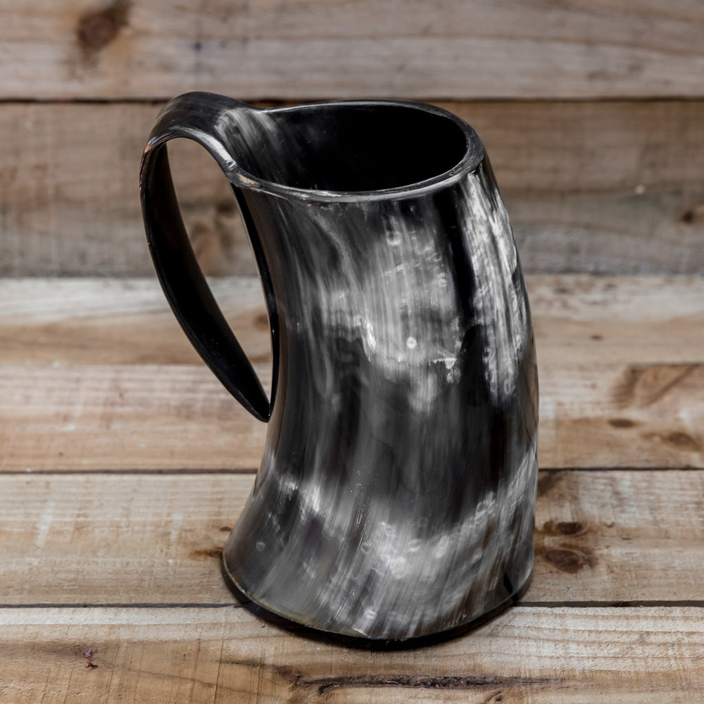 skullvikings viking norse larp larping game of thrones regular polished hand made natural viking drinking horn tankard mug