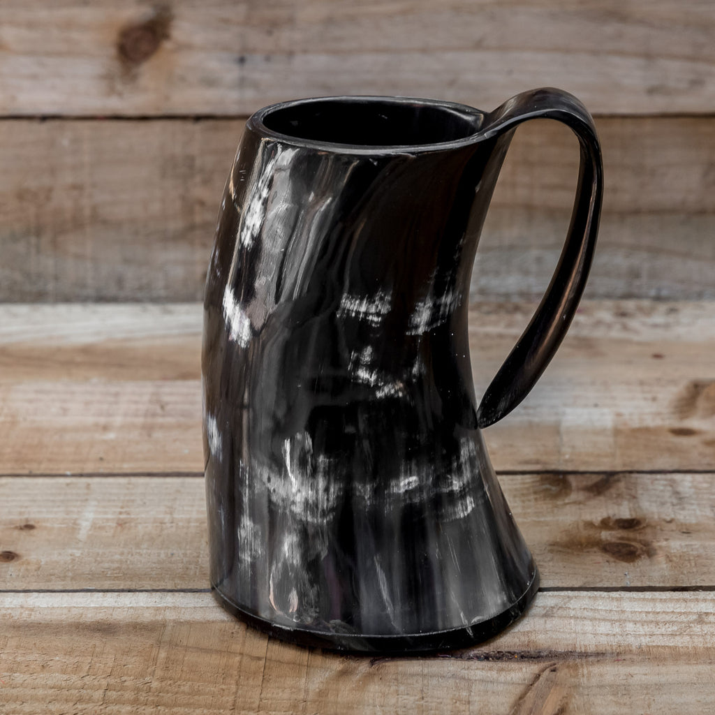 skullvikings viking norse larp larping game of thrones large polished hand made natural viking drinking horn tankard mug