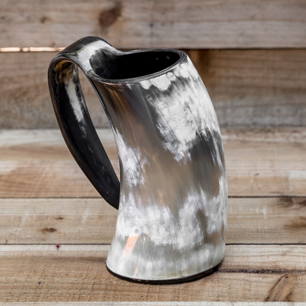 skullvikings viking norse larp larping game of thrones large polished hand made natural viking drinking horn tankard mug