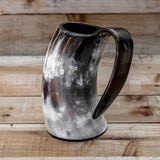 skullvikings viking norse larp larping game of thrones small polished hand crafted natural viking drinking horn tankard mug