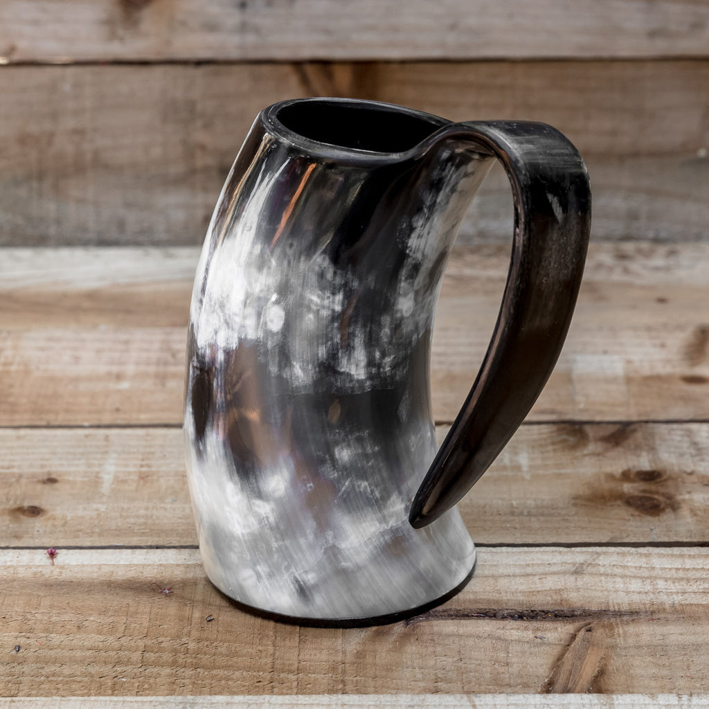 skullvikings viking norse larp larping game of thrones large polished hand made natural viking drinking horn tankard mug